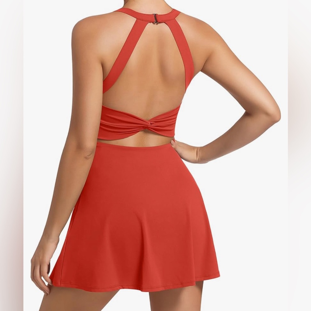 Open Back Tennis Golf Sport Dress